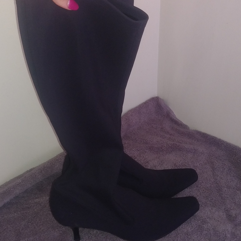 Cole Haan Black stretch boot 10